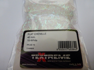 Palmer Flat Chenille  40 mm - 10 White